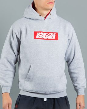 Scramble Box Logo Hoodie - Grey