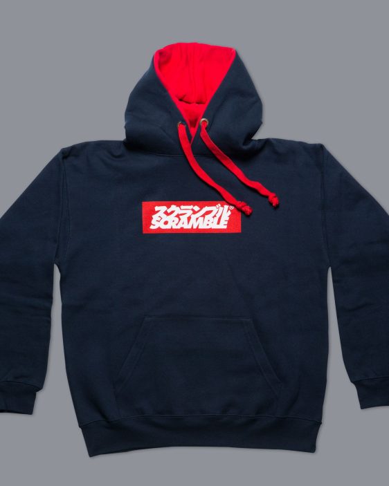 Scramble Box Logo Hoodie - Navy