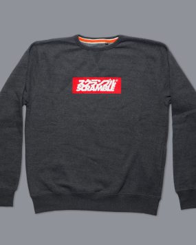 Scramble Box Logo Crew Neck - Black