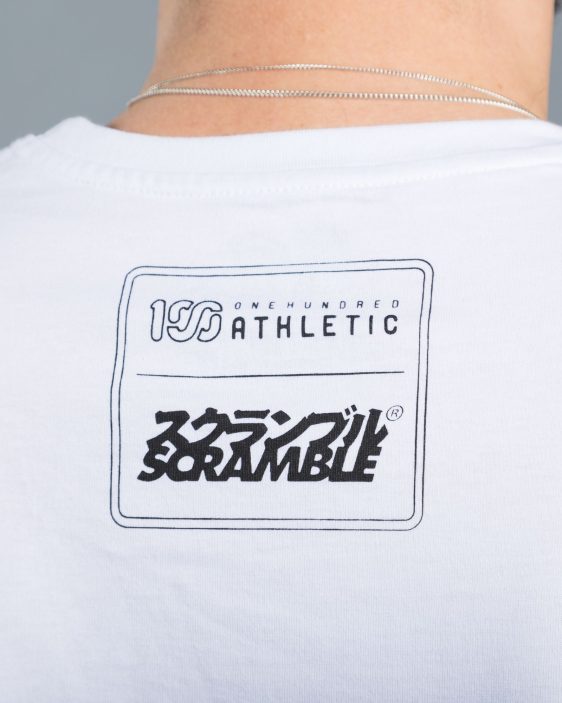 Scramble x 100Athletic Tee - White