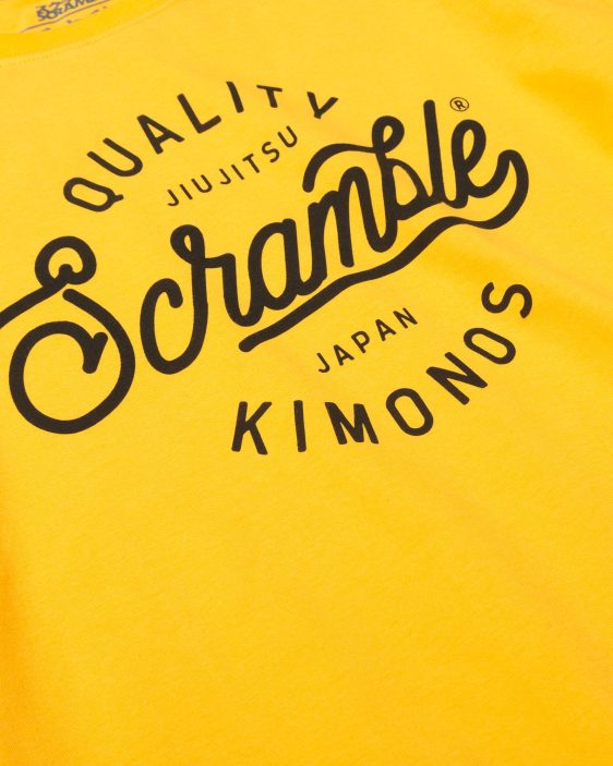 Scramble Quality Kimonos Tee - Yellow