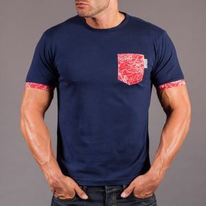 Scramble Irezumi Pocket Tee - Navy
