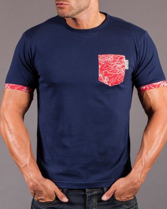 Scramble Irezumi Pocket Tee - Navy