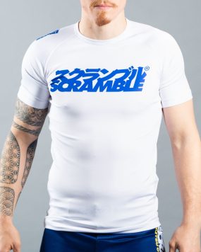 Scramble Shiai Rashguard - White