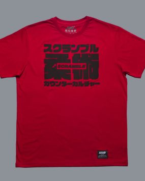 Scramble Big Kanji Tee - Red