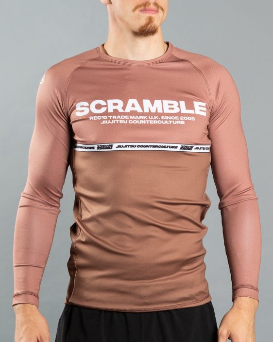 Scramble Ranked Rashguard v4 - Brown