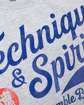 Scramble Technique and Spirit Long Sleeve Tee - Grey