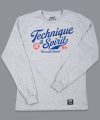 Scramble Technique and Spirit Long Sleeve Tee - Grey