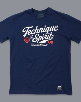 Scramble Technique and Spirit Tee - Navy