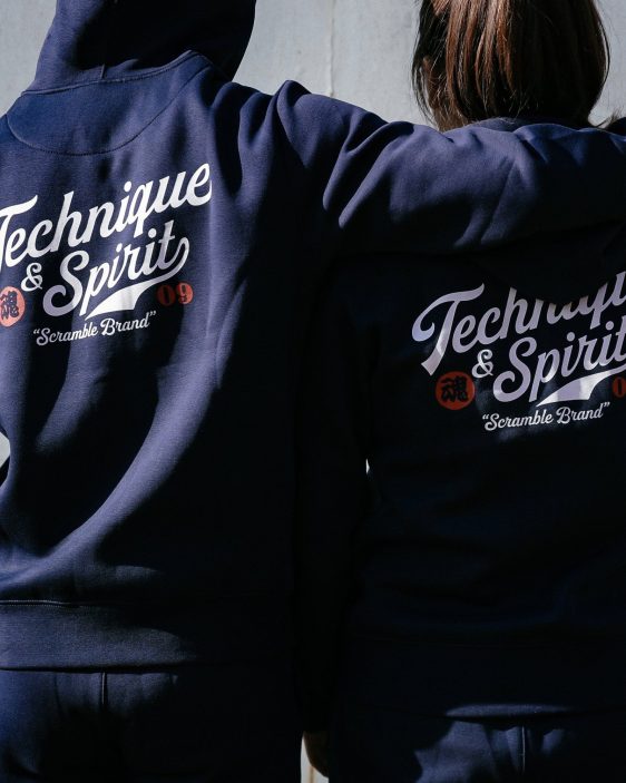 Scramble Technique and Spirit Zip Hoodie - Navy