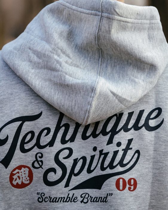 Scramble Technique and Spirit Pullover Hoodie - Grey