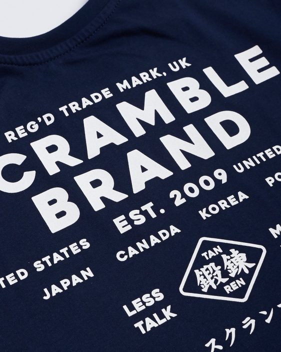 Scramble Less Talk Tee - Navy