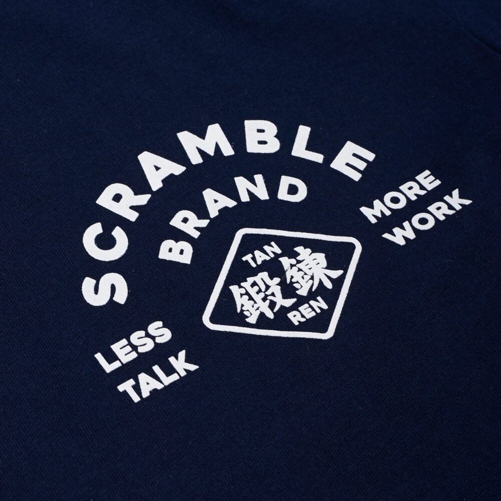 Scramble Less Talk Tee - Navy