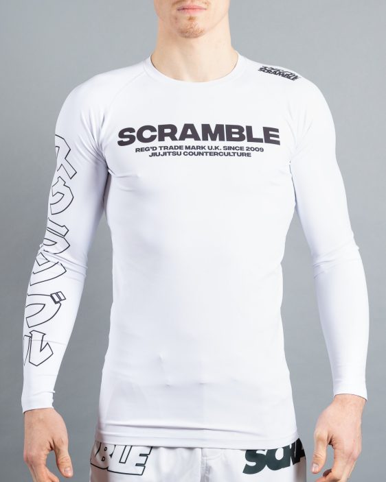 Scramble BASE Rashguard - White