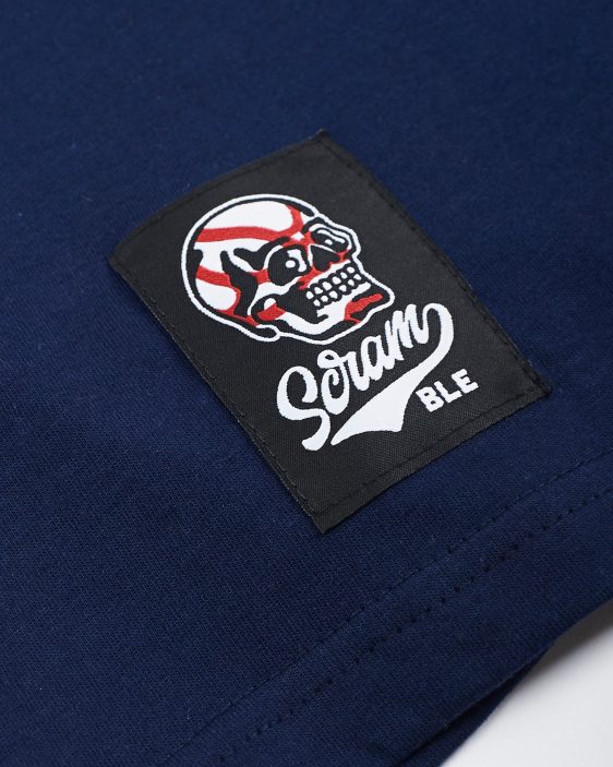 Scramble Skabuki Long Sleeved Tee - Navy