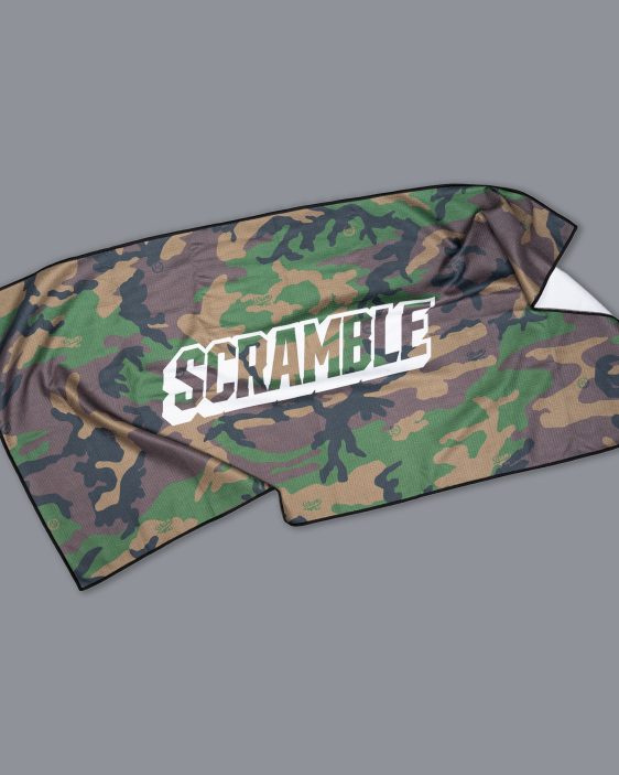 Scramble Brand Waffle Towel - Woodland Camo