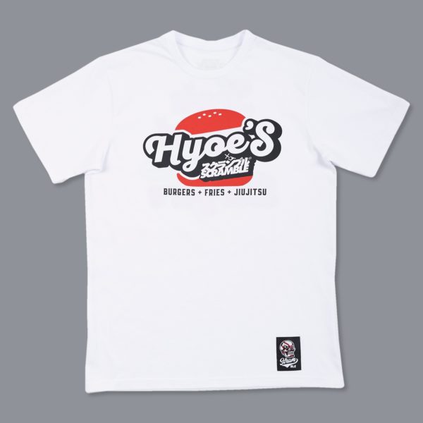 Scramble Train Hard, Eat Burgers Tee