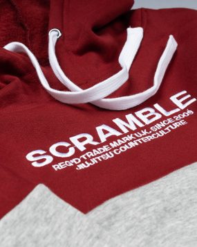 Scramble Takamiya Hoody - Burgundy/Grey