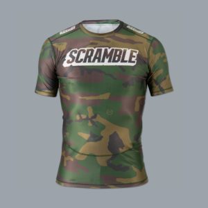 Scramble Tactic Rashguard - Woodland Camo