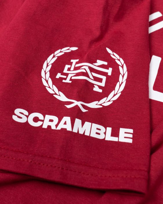 Scramble Jiu Jitsu and Stuff Type Tee - Red