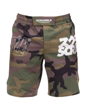 Scramble Base Shorts - Woodland Camo