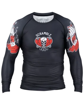 Scramble Peace and Violence Rashguard - Black