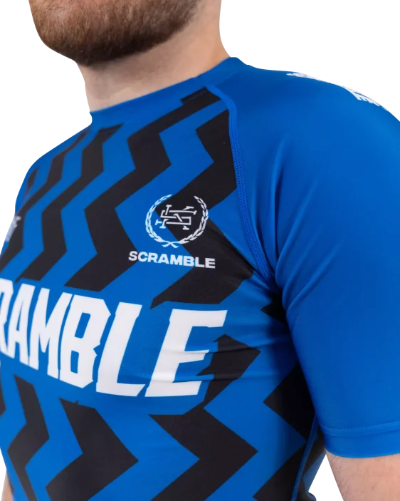 Scramble Ranked Rashguard V5 - Blue