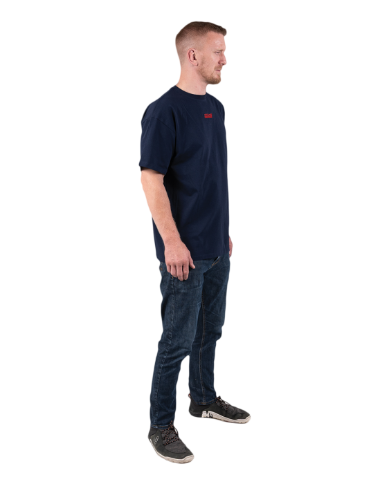 Logo Oversized Tee - Navy